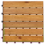 Clas Ohlson Trall akacia, golvplattor 30 x 30 cm, 4-pack
