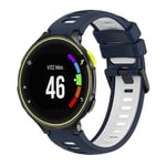 Garmin Forerunner 230 Tvåfärgat klockarmband i silikon - Blå/Vit