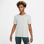Nike Løpetrøye Dri-FIT Trail Solar Chase - Grå/Gul T-skjorter male