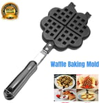 High Quality Heart Shape Waffle Baking Mold Non-Stick Waffle Maker Plate Tools
