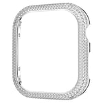 Swarovski Sparkling Apple Watch Casing, White Pavé Crystals in a Silver-Tone Plated Setting, from the Sparkling Collection