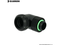 Barrow Multi-Link Adapter Anslutning 90 Grader G1/4 Tums Hane Till 14Mm Hane Hårdrör - Vridbar, Svart