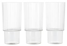Clas Ohlson Drinkglas i plast 35 cl stapelbara, 3-pack