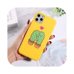 Silicone Phone Cases For iPhone 11 Pro SE 2020 X XR XS Max 8 7 6 6s Plus 5s SE Avocado Waves Cactus Soft TPU Back Cover-7708-For iPhone X or XS