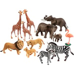 Schleich Vilda djur, Afrikansk savann, olika djur, 12 st./ 1 set