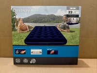 Bestway Pavillo Inflatable Double Air Bed Premium Flocked Blow Up Mattress - New