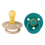 BIBS - Pacifier Colour 2 PACK - Taupe/Scuba - Size 2