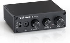 Fosi Audio Mini DAC og hodetelefonforsterker 24-bit/192kHz USB/optisk/koaksial til RCA/AUX