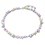 Swarovski collier Gema necklace Mixed cuts, Multicolored, Rhodium plated - 5656397