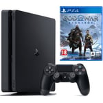 Playstation 4 Slim (PS4) 500GB Black + God of War Ragnarok