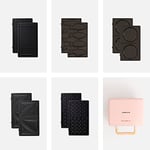 CREATE/STONE STUDIO/Appareil à croque-monsieur Rose pastel / 5 plaques interchangeables : Grill, Gaufre, Sandwich, Taiyaki et Crêpes, antiadhésif, ouverture à 100º, arrêt automatique, rétro, 800W