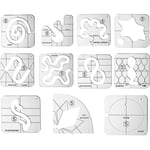 Fri-Motion Quiltmall, 11 st Quiltlinjal Fri-Motion Quiltmall med Quiltram, Quilt Transparent Linjal med Quiltram
