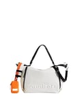 Desigual Bols_Half Logo Libia, Sac à Main Femme, Blanc, Einheitsgröße