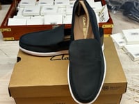 Clarks Nubuck Bratton Loafers Shoes UK size 7