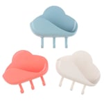 Cloud Shape Soap Box Punch-free Key Holder Home Storage Dishes B Blue