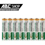LOT 8 PILES ACCUS RECHARGEABLE AAA BTY NI-MH 1350mAh 1.2V LR03 LR3 R03 R3 ACCU