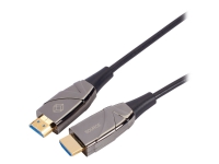 Black Box Active Optical Cable - HDMI-kabel - HDMI hane till HDMI hane - 30 m - fiberoptisk - stöd för 4K