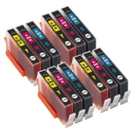 12 C/M/Y Ink Cartridges for HP Photosmart 5510 5510e 5512 5514 5515 5520 5522
