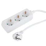 Q-Link bordsuttag 3x jordning och 5,0 m Sn (3x1,5 mm)