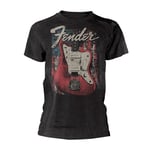 FENDER - DISTRESSED GUITAR (JAZZMASTER) GREY T-Shirt Small