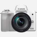 Appareil photo hybride - Boîtier de Caméra Canon EOS M50 + Blanc EF-M 18-150mm IS STM – Argent