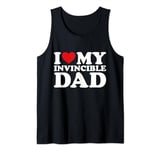 I love my dad heart father's day I love my invincible dad Tank Top