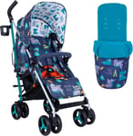 Cosatto Supa 3 Pushchair with Footmuff – Lightweight Stroller from Birth to... 