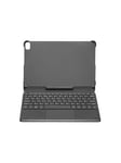 Tablet - keyboard and folio case - with touchpad - QWERTY - Nordic - black - Tastatur & Folio sæt - Nordisk - Sort