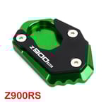 Sidostödsförlängning Kickstand Förstorad Platta För Kawasaki Z 650 900 Z900 Rs Se Z650 Z900rs 2017-2022 Tillbehör Green-Z900RS