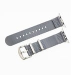 Dr Nato Straps I-WATCH Woven Fabric Strap Grey Blue 38 mm