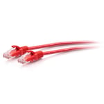 C2G 0.3M (1Foot) CAT6A Extra Flexible Slim Ethernet Cable, Ideal for use with Router, Modem, Internet,Wifi boxes, Xbox, PS5, Smart TV, SKY Q, IP Camera. Delivering Ultra Fast Internet Speeds. RED