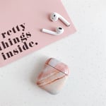Etui til Apple AirPods Ladeetui - Rosa marmor
