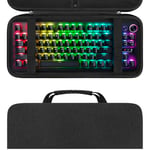 Linkidea Hard Travel Case for TKL Tenkeyless Keyboard, Computer 87 Key Wireless/Wired Keyboard Carrying Case Protective Storage Box Bag, Compatible with Razer Huntsman V2 TKL Tenkeyless Keyboard