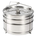Steamer Pot,Stackable 3 Tier Stainless Steel Steamer Cooker Pot Set Cook Food Pressure Pot Accessories