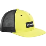 Salomon Trucker Unisex Flat Cap, Bold Style Versatile, Trail Running Hiking Recycled Content, and Breathable Comfort, Yellow, S/M