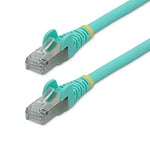 StarTech.com Câble Ethernet CAT6a 2m - Low Smoke Zero Halogen (LSZH), 10 Gigabit 500MHz 100W PoE RJ45 S/FTP Cordon Réseau Snagless Turquoise (NLAQ-2M-CAT6A-PATCH)