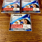 15 Tdk & Philips DVD + R Discs 120 Mins 4.7 Gb Blank Sealed Ink Jet Printable X5