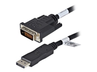 StarTech.com 10-Pack 6ft DisplayPort to DVI Cable, DisplayPort 1.2 to DVI-D Video Adapter Cable, 1080p, Passive DP++ to DVI Monitor Converter Cable, DP to DVI Digital Display, Male to Male - Passive DP 1.2 to DVI (DP2DVIMM6X10) - Adapterkabel - DisplayPort (hann) til DVI-D (hann) - DisplayPort++ - 1.828 m - passiv, 1080p-støtte - svart (en pakke 10)