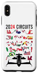 Coque pour iPhone XS Max Formula Racing Ventilateur de voiture de course à roue ouverte 2024 Circuits du monde