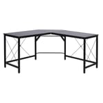 Rootz-pöytä - Toimistopöytä - Pelipöytä - L-muotoinen työpöytä - Musta - 150 x 150 x 76 cm