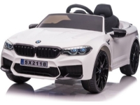 Lean Cars One-seater electric car for children BMW M5, white