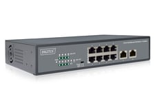 Digitus 8-Port Fast Ethernet PoE Netwrkswitch, Desktop, unmanaged, 2 U