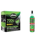 Slime 30062 Bike Inner Tube with Slime Puncture Sealant, Self Sealing, Prevent and Repair & 10015 Bike Tube Puncture Repair Sealant, Prevent and Repair, Suitable for all Bicycles
