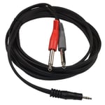 3.5mm 1/8 TRS to Dual 1/4 TS Cable for M-Audio Studiophile Series BX5a Speakers