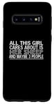 Coque pour Galaxy S10 Mouton amusant - This Girl Cares About Is Her Sheep