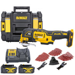 DeWalt DCS355 18V Brushless Oscillating-Multi Tool With Accessories + 2 x 4.0...