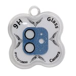 iPhone 12 / 12 Mini / 11 Beskyttelsesglass for Kameralinse - Blå Glitter