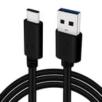 Câble Data et Charge USB 3.0 Type C vers USB standard type A, 1m de long pourHuawei Mate 40/ 40 Pro/ 40 Pro 4G/ 40 Pro+/ 40 RS Porsche Design/ 40E 4G/ X2/ X2 4G/ Xs/ Nexus 6P