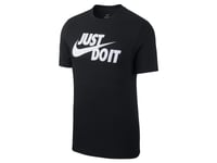 Nike Herr Tee Just Do It Swoosh T-Shirt Svart R. M (Ar5006 011)