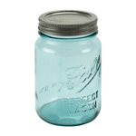 Mason Ball Jar Aqua Pint